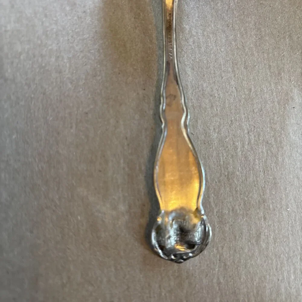 Wm Rogers & Sons AA Vintage Oregon souvenir spoon Crest Eagle Silver plate